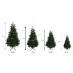 Nordmann műfenyő 120cm-es, fém talppal 230db ággal HOP1000749