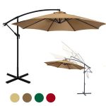 Függő napernyő 2,7m zöld HOP1000812-1