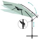 Függő napernyő 2,8m világos zöld HOP1000812-5