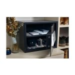 Nagyméretű digitális bútorszéf szürke 34x43x35cm