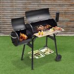 2in1 faszenes BBQ grill és smoker HOP1000928-1