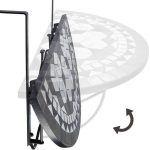 Lehajtható balkon asztal barna HOP1000929-2