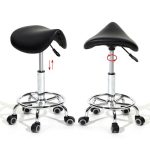 Nyerges gurulós kozmetikai szék fekete HOP1000966-1