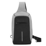 Lopásbiztos hátizsák és oldaltáska szett szürke HOP1000970-2