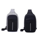 Lopásbiztos hátizsák és oldaltáska szett szürke HOP1000970-2