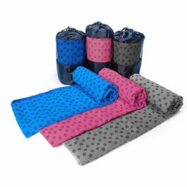   Csúszásgátlós jógatörölköző ajándék táskával kék HOP1000973-1