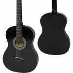 Akusztikus gitár szett kezdőknek ajándék hangolóval fekete HOP1000982-1
