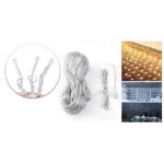 128 LED-es hálós fényfüzér melegfehér HOP1000988-2