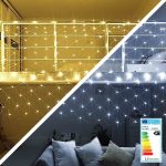 128 LED-es hálós fényfüzér melegfehér HOP1000988-2