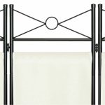 4 paneles térelválasztó paraván bézs HOP1001019-1