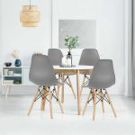 4 db modern étkezőszék szürke HOP1001035-3