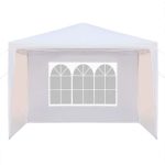 Pavilon tető ponyva oldalfallal 2,9x2,9m fehér HOP1001074