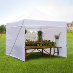 Pavilon tető ponyva oldalfallal 2,9x2,9m fehér HOP1001074