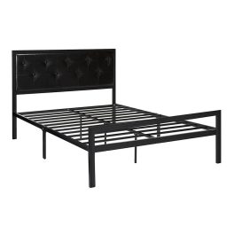   Fém ágykeret ajándék ágyráccsal 160x200cm fekete Hanna HOP1001138-1
