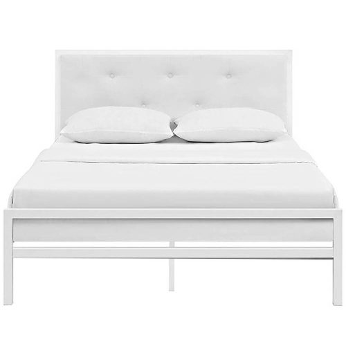 Fém ágykeret ajándék ágyráccsal 160x200cm fehér Hanna HOP1001138-2