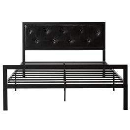   Fém ágykeret ajándék ágyráccsal 180x200cm fekete Hanna HOP1001139-1