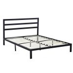 Fém ágykeret ajándék ágyráccsal 180x200cm fekete Bella HOP1001143-1
