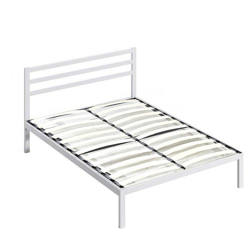 Fém ágykeret ajándék ágyráccsal 180x200cm fehér Bella HOP1001143-2