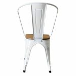 Panni fém étkezőszék világos fa üléssel 2db HOP1001226-1