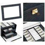 Ékszertartó táska fekete HOP1001273-1