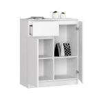 1-fiókos 2-szekrényes komód fehér 80x99x40cm HOP1001298