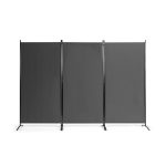 Mobil térelválasztó 260x180cm szürke HOP1001305-1