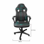 Gamer basic szék steppelt háttámla szürke szegély HOP1001334-2