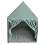 Gyermek játszóház szürke-világoszöld HOP1001366