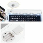 Fali tükrös ékszertartó világítással fehér HOP1001368