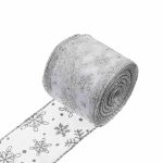 Karácsonyi szalag 250-LED ezüst 25m HOP1001388