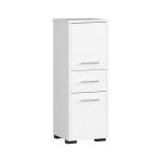 1-fiókos 2-szekrényes fürdőszobai szekrény 85cm fehér HOP1001403