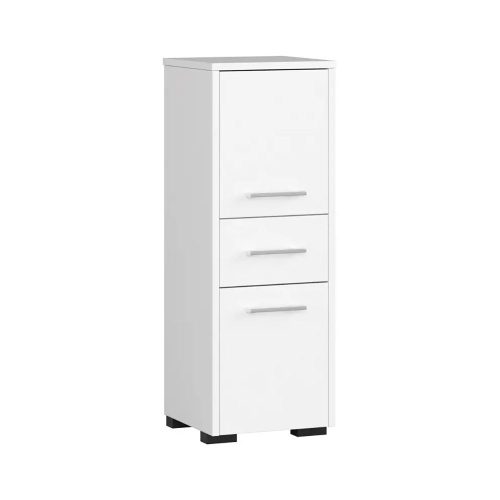 1-fiókos 2-szekrényes fürdőszobai szekrény 85cm fehér HOP1001403