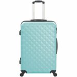 Utazóbőrönd szett kozmetikai táskával mentazöld HOP1001471-3