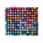 168db-os kétvégű marker készlet ajándék kézitáskában HOP1001505