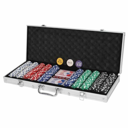 500db-os póker szett alumínium táskában HOP1001570