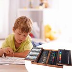 174-részes festő-és rajzkészlet praktikus fa díszdobozban HOP1001573