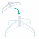 Piros műfenyő 120cm 230-ág HOP1001589