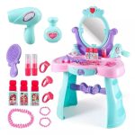 Játék fésülködő asztal kék-rózsaszín HOP1001611