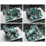 Távírányítós 6-kerekű autó türkiz HOP1001621