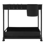 Mosogató alá helyezhető 2-szintes rendszerező állvány 2db fekete HOP1001646-2