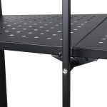 Lapra hajtható gurulós konyhai tárolóállvány fém HOP1001659