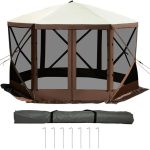 8-személyes vízálló kemping sátor tárolóval szúnyoghálóval HOP1001665