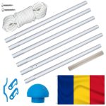 Zászlótartó rúd román zászlóval HOP1001705