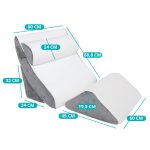 Ortopédiai kialakítású hát-, nyak- és lábtámasz szett 4-részes HOP1001715