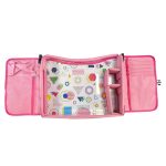 Hordozható gyerekasztal autóba zsebekkel pink HOP1001719-2