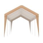 Autóbeálló sátor bézs HOP1001732