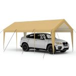Autóbeálló sátor bézs HOP1001732