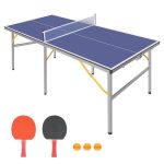 Beltéri kisméretű pingpongasztal hálóval HOP1001764