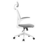 Ergonomikus irodai szék deréktámasszal fejtámlával szürke HOP1001787-2
