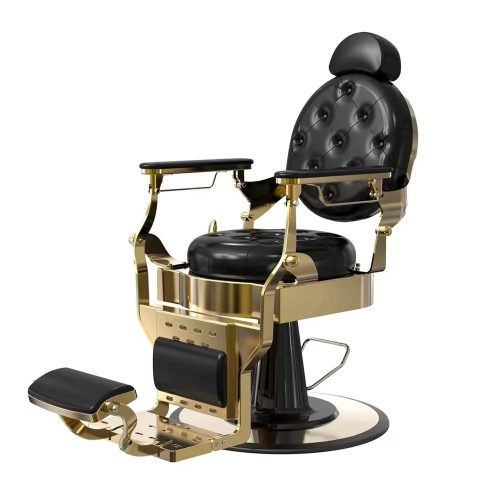 Vintage barber szék fekete-arany HOP1001827